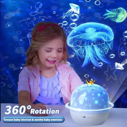 Galaxy Projector Night Light with Rotating Star Patterns