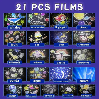 Galaxy Projector Night Light with Rotating Star Patterns