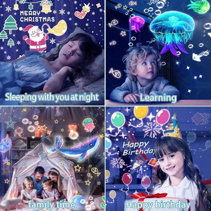 Galaxy Projector Night Light with Rotating Star Patterns