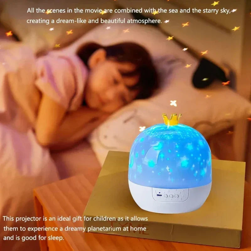 Galaxy Projector Night Light with Rotating Star Patterns