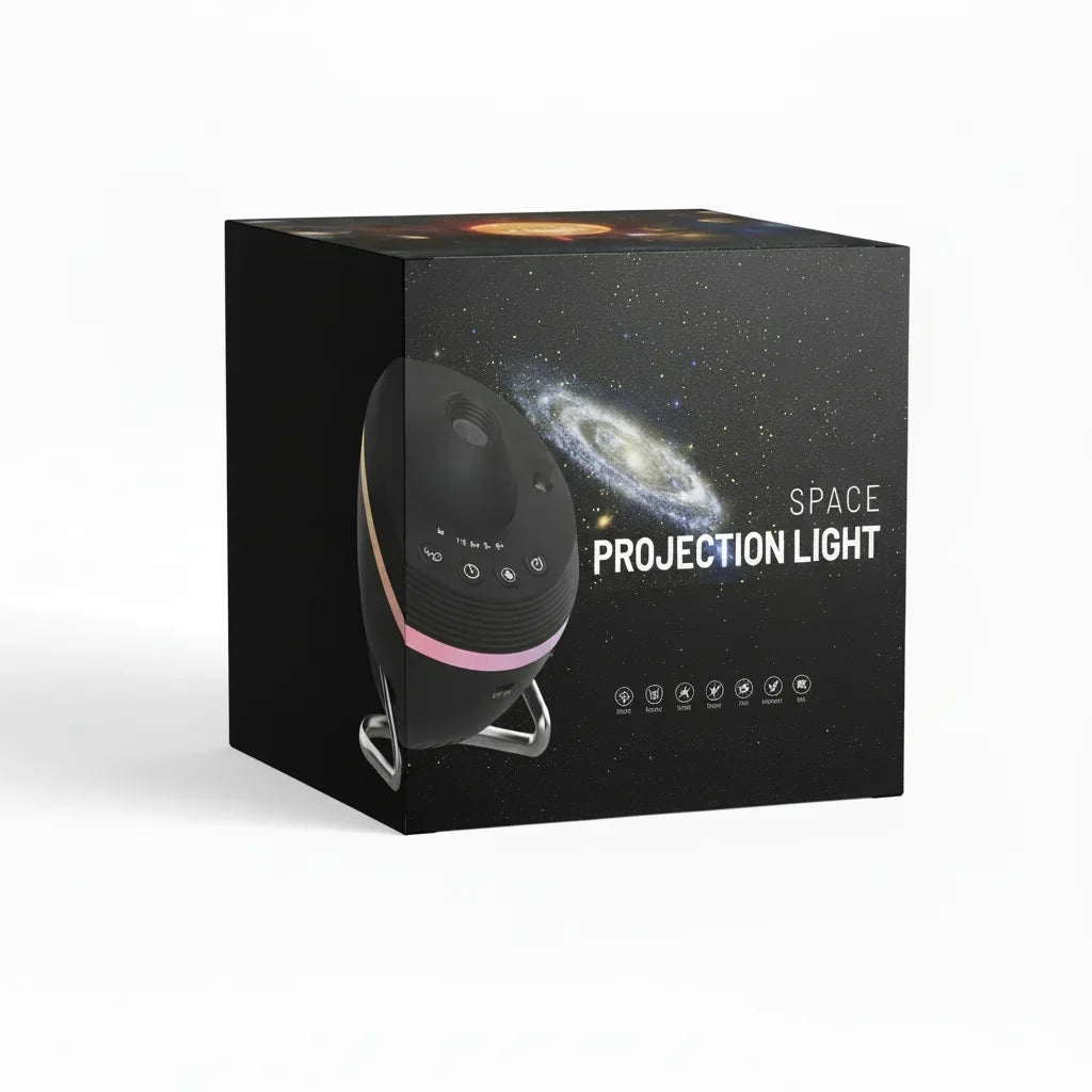Lampada notturna proiettore di galassie con display a disco spaziale