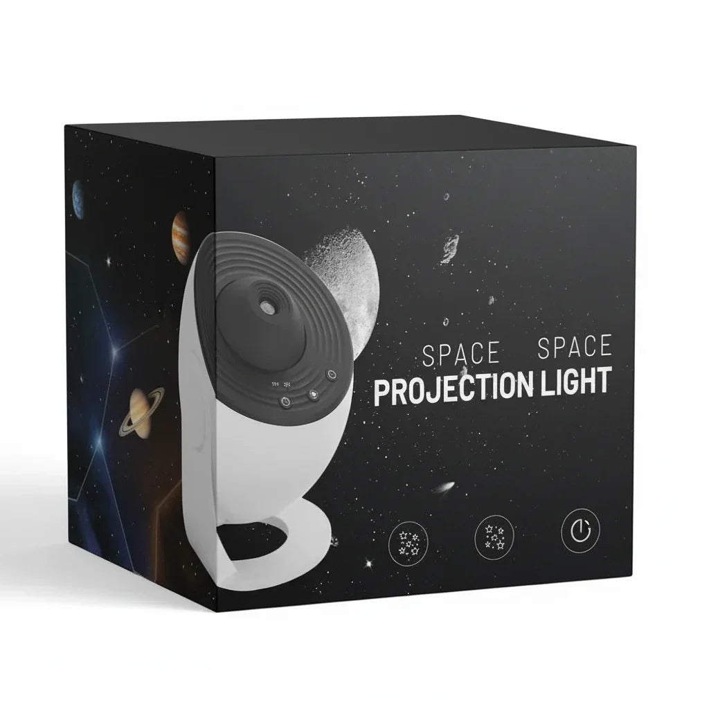 Lampada notturna proiettore di galassie con display a disco spaziale