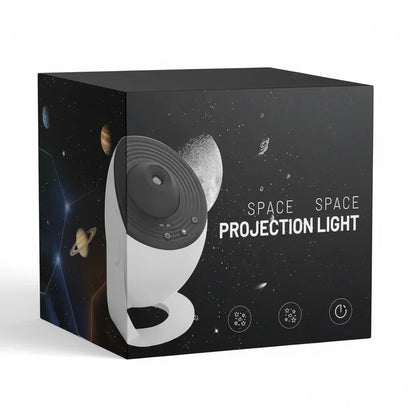 Lampada notturna proiettore di galassie con display a disco spaziale