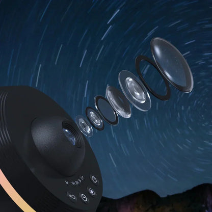 Lampada notturna proiettore di galassie con display a disco spaziale