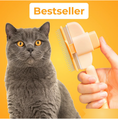 Gentle Cat Grooming Brush for Loose Fur and Everyday Care