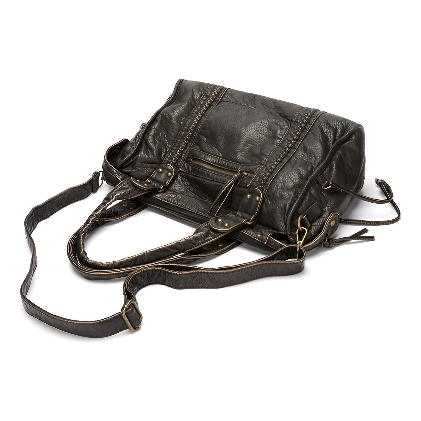 Genuine Leather Shoulder Bag Elegant Everyday Work Handbag