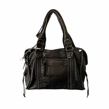Genuine Leather Shoulder Bag Elegant Everyday Work Handbag