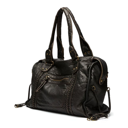 Genuine Leather Shoulder Bag Elegant Everyday Work Handbag