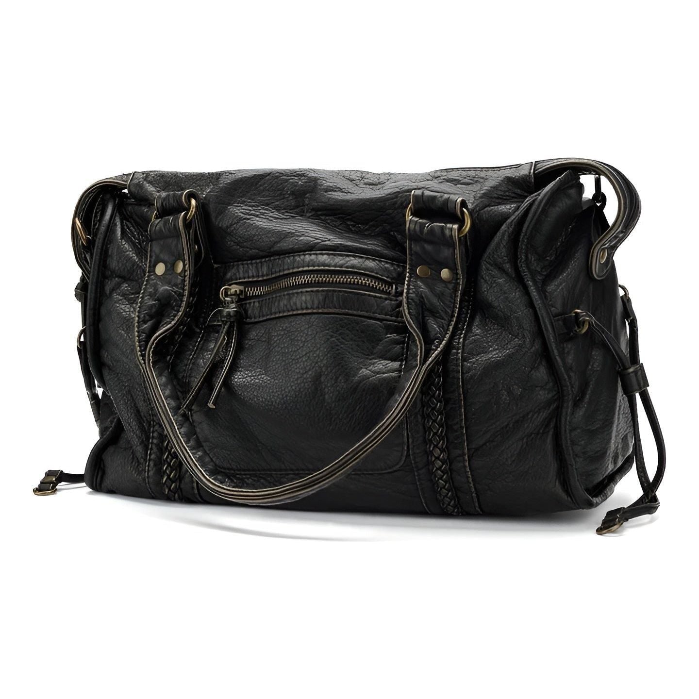 Genuine Leather Shoulder Bag Elegant Everyday Work Handbag