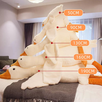 Giant Goose Plush Toy Soft Cuddly Pillow in Multiple Sizes