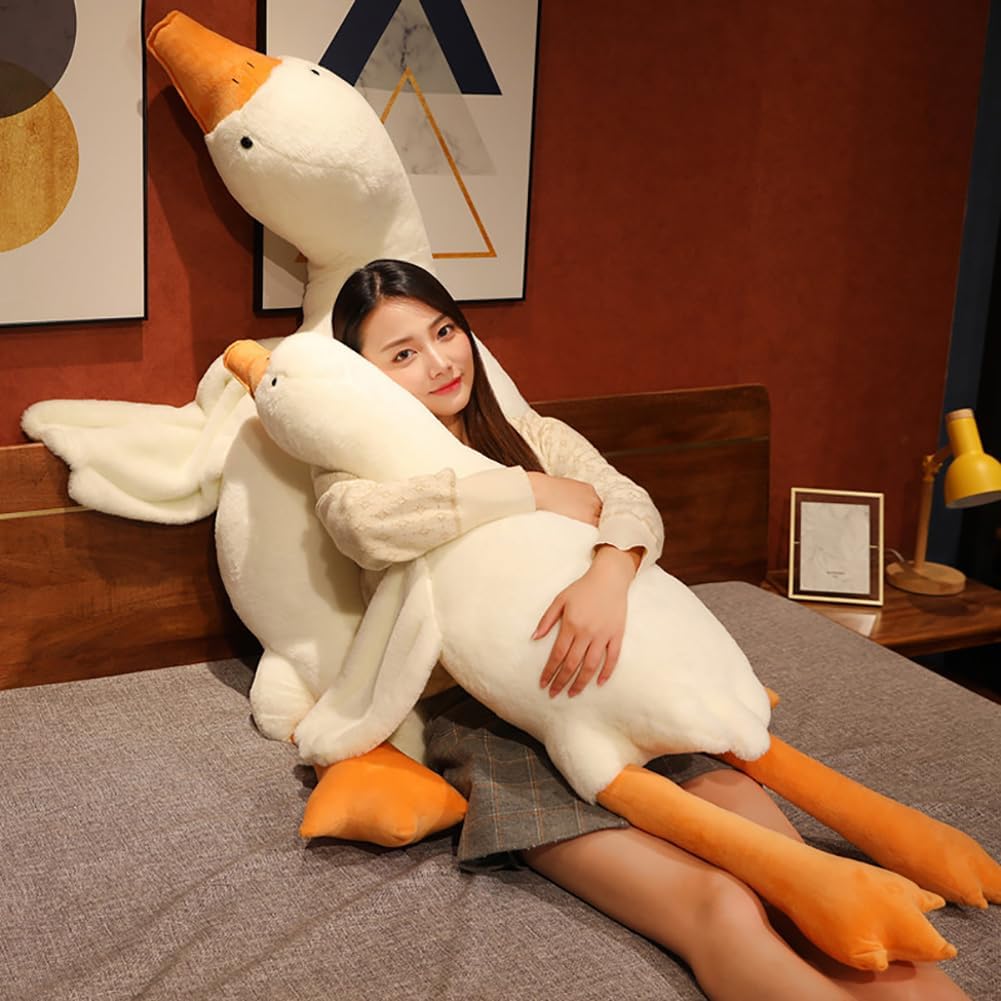 Giant Goose Plush Toy Soft Cuddly Pillow in Multiple Sizes