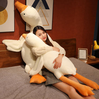 Giant Goose Plush Toy Soft Cuddly Pillow in Multiple Sizes