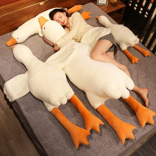 Giant Goose Plush Toy Soft Cuddly Pillow in Multiple Sizes