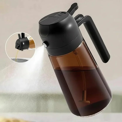Glass Oil Dispenser Bottle with Spray Function