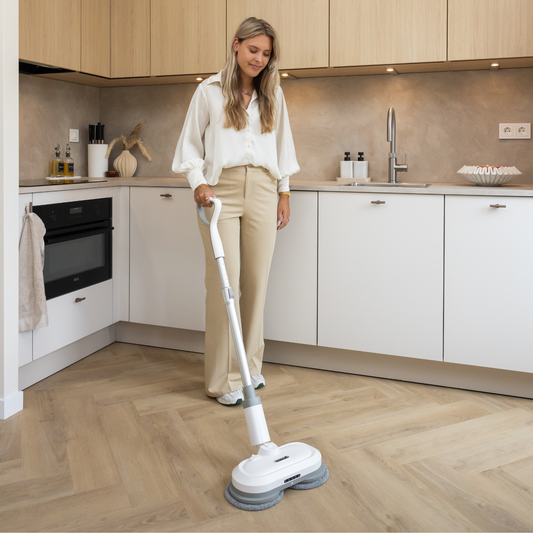 GlidePro Cordless Smart Mop with Spray Function and Reusable Pads for Effortless Floor Cleaning