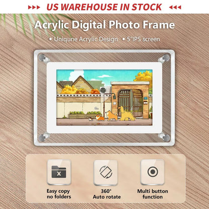 GlowFrame Digital Photo Frame HD Multimedia Display