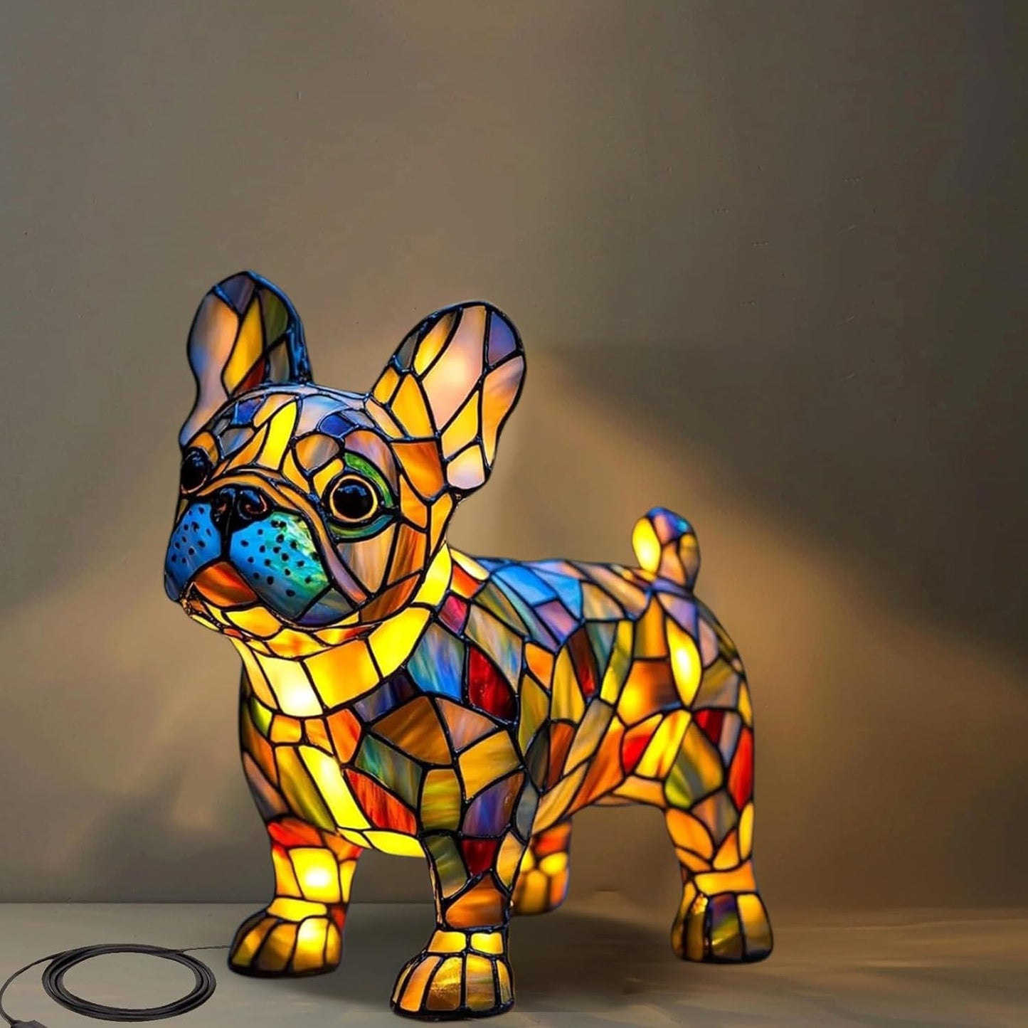 GlowPaw Dog Tribute Lamp Acrylic Night Light USB Powered