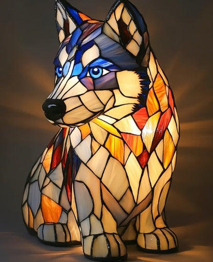 GlowPaw Dog Tribute Lamp Acrylic Night Light USB Powered