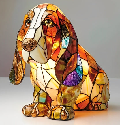 GlowPaw Dog Tribute Lamp Acrylic Night Light USB Powered