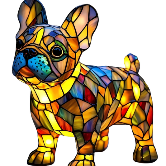 GlowPaw Dog Tribute Lamp Acrylic Night Light USB Powered