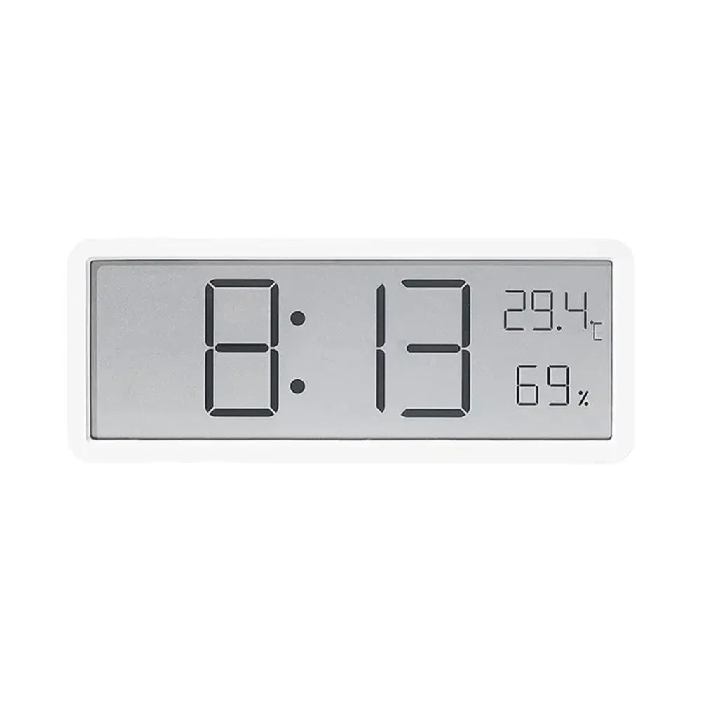 GlowTime Digital LED Wall Clock with Temperature and Humidity Display