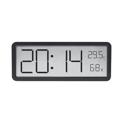 GlowTime Digital LED Wall Clock with Temperature and Humidity Display
