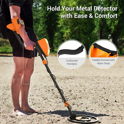 Gold Metal Detector Handheld All Metal Pinpoint Detector for Adults and Kids