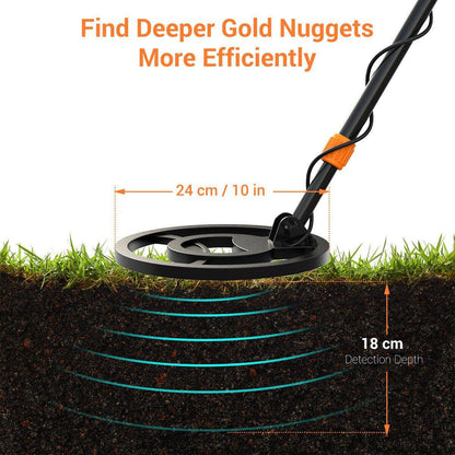 Gold Metal Detector Handheld All Metal Pinpoint Detector for Adults and Kids