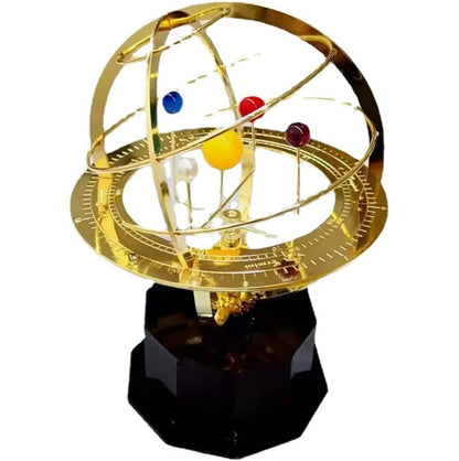 Grand Orrery Solar System Model Handcrafted Brass Planet Display