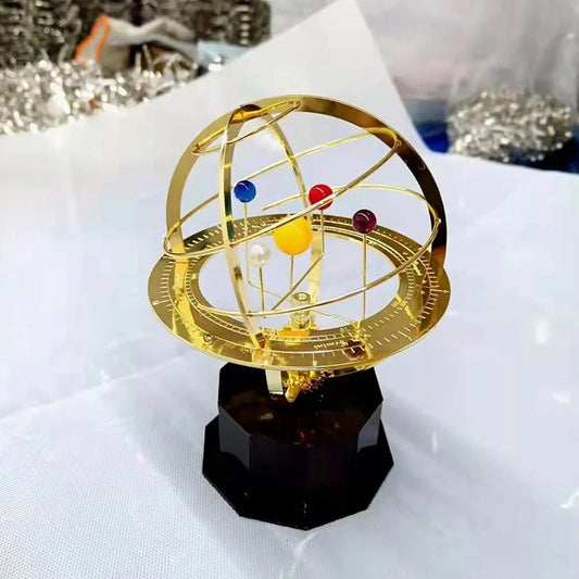 Grand Orrery Solar System Model Handcrafted Brass Planet Display