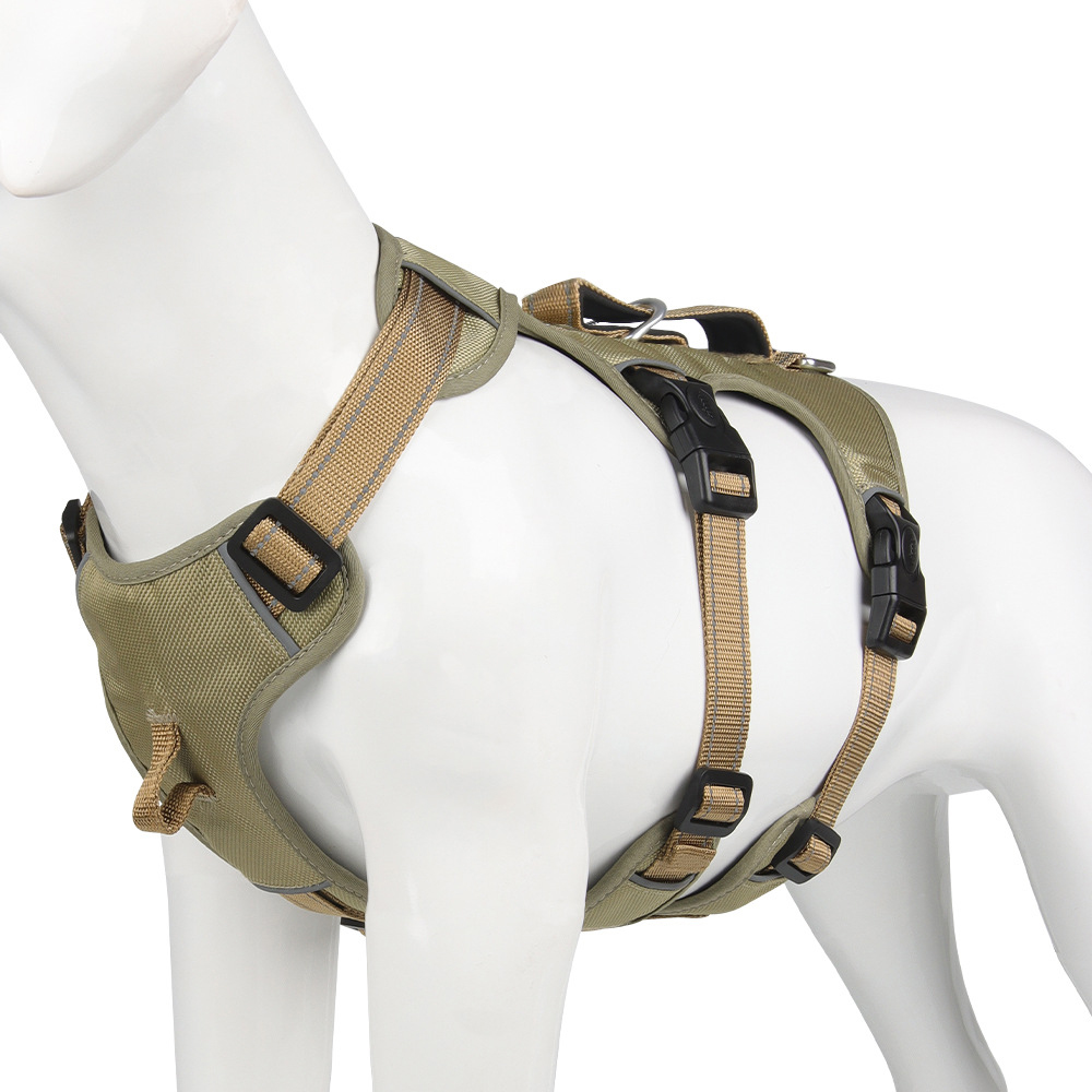 GripGuard Reflective No Pull Dog Harness with Adjustable Secure Fit