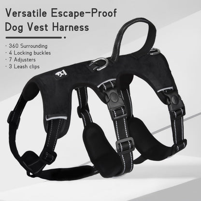 GripGuard Reflective No Pull Dog Harness with Adjustable Secure Fit
