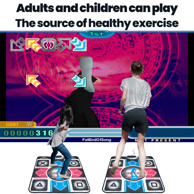 GroovePlay Dance Mat – Interactive TV & PC Fitness Game for All Ages