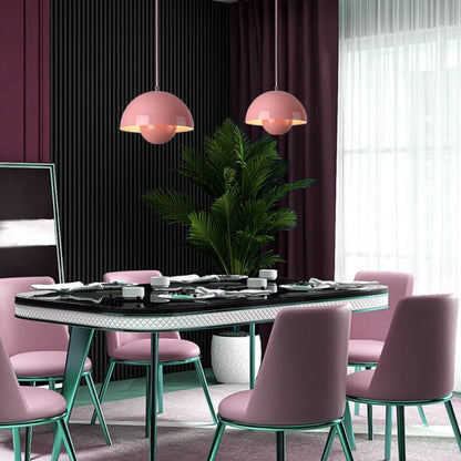 Half Circle Colourful Chandelier Modern Scandinavian Ceiling Light