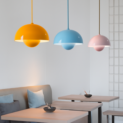 Half Circle Colourful Chandelier Modern Scandinavian Ceiling Light