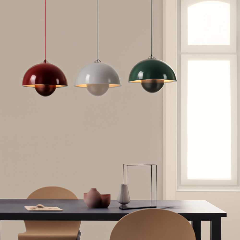Half Circle Colourful Chandelier Modern Scandinavian Ceiling Light