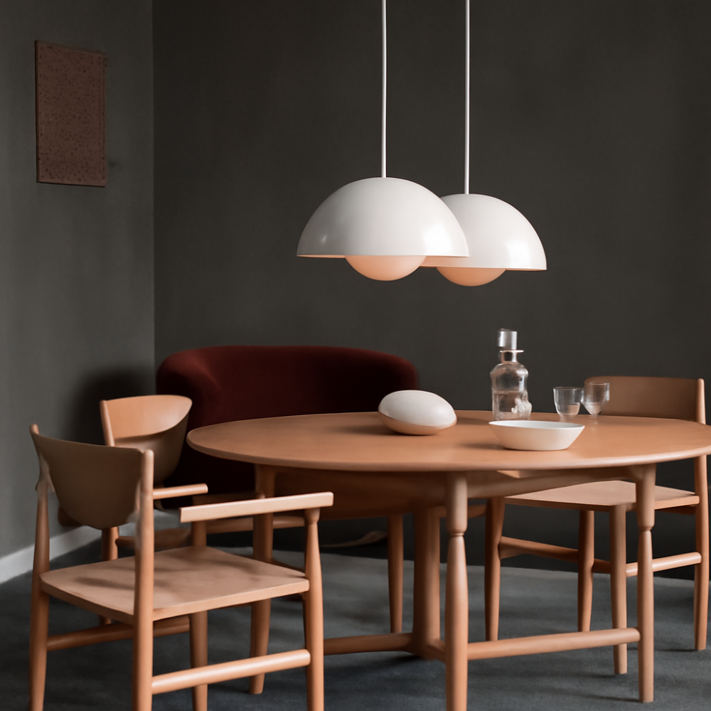 Half Circle Colourful Chandelier Modern Scandinavian Ceiling Light