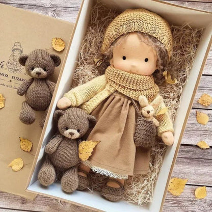 Handmade Waldorf Doll Soft Natural Toy for Imaginative Play