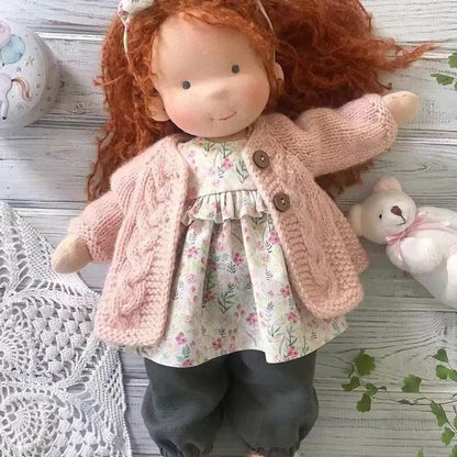 Handmade Waldorf Doll Soft Natural Toy for Imaginative Play