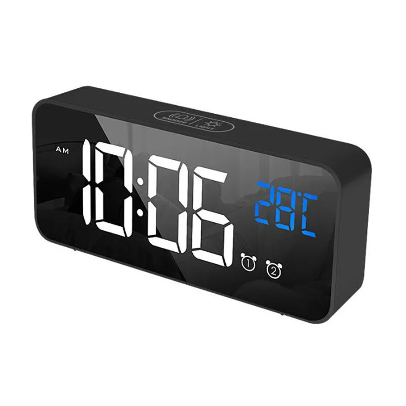 Harmonix Smart LED Alarm Clock with Music and Temperature Display