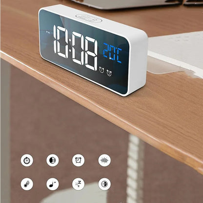 Harmonix Smart LED Alarm Clock with Music and Temperature Display