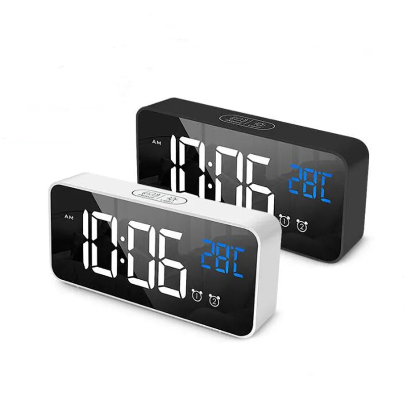 Harmonix Smart LED Alarm Clock with Music and Temperature Display