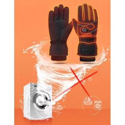 Heated Gloves Rechargeable Battery Touchscreen Fingertips Heat Levels Fleece Lined Winter