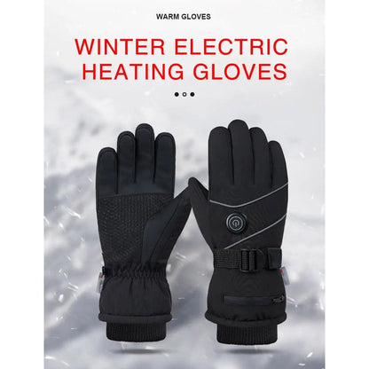 Heated Gloves Rechargeable Battery Touchscreen Fingertips Heat Levels Fleece Lined Winter