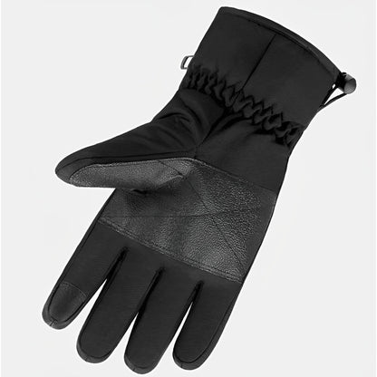 Heated Gloves Rechargeable Battery Waterproof Touchscreen Fingertips Heat Winter Outdoor