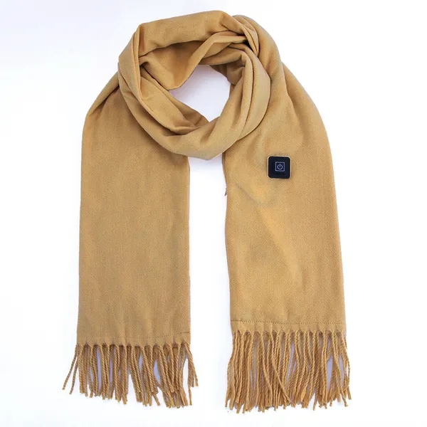 Heated Scarf Neck Wrap USB Power Brushed Fleece Three Temperature Settings Winter