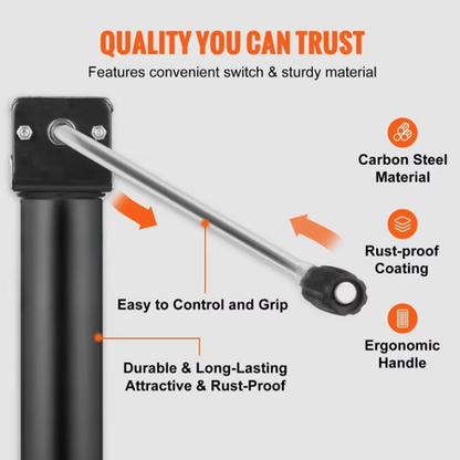 Heavy-Duty A-Frame Trailer Jack with Drop Leg 5000 lb. Capacity