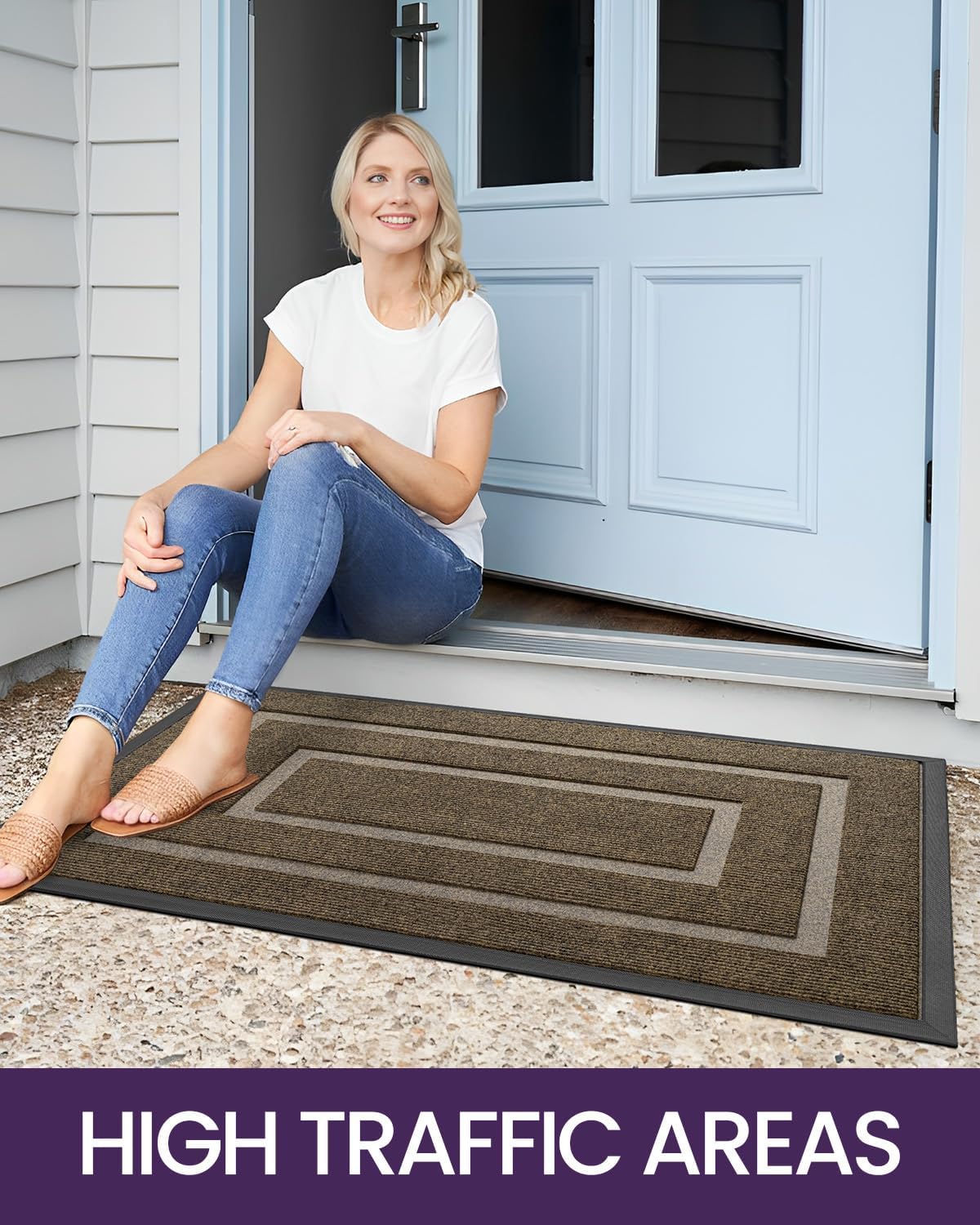 Heavy Duty Indoor Outdoor Doormat Non Slip Waterproof