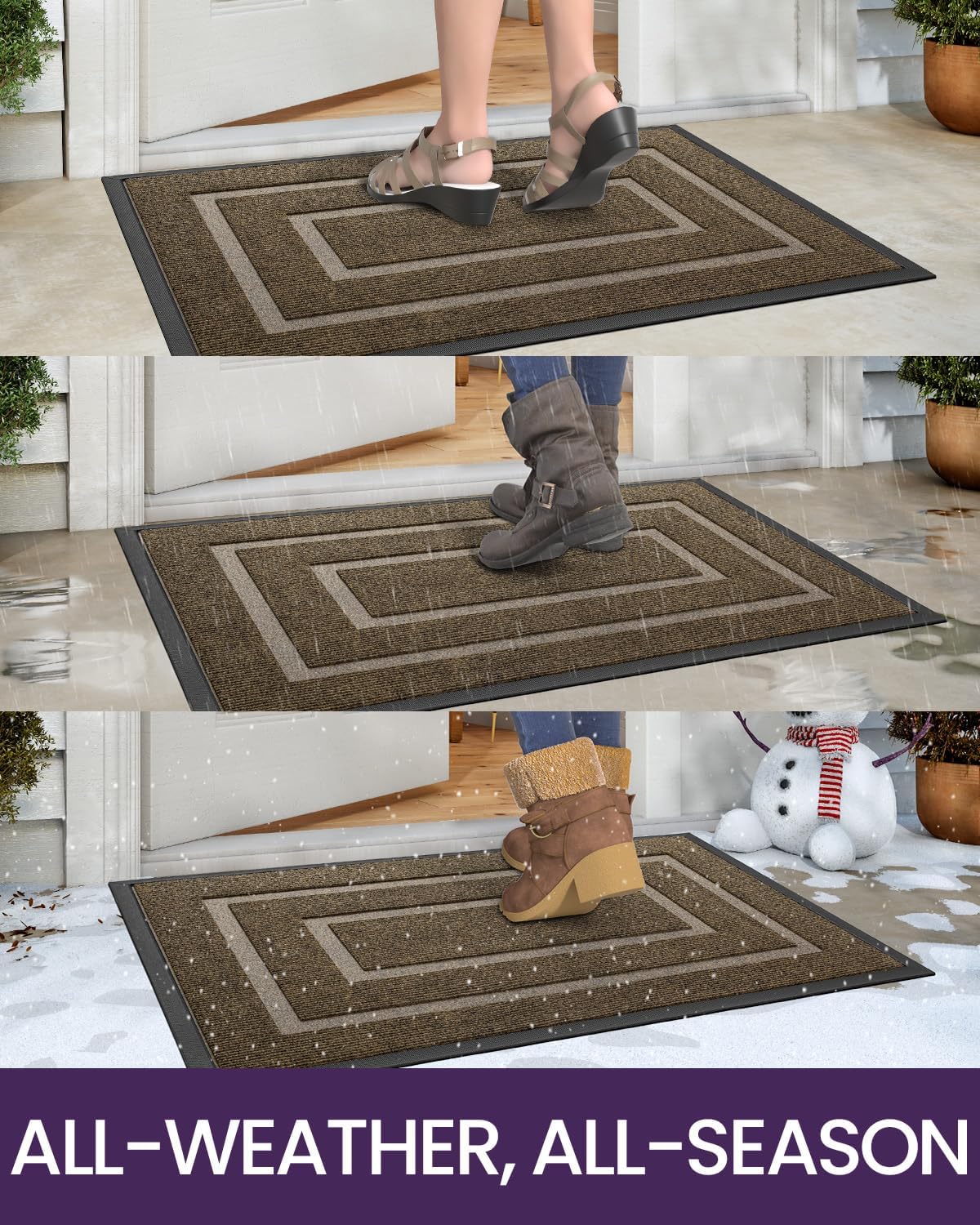 Heavy Duty Indoor Outdoor Doormat Non Slip Waterproof