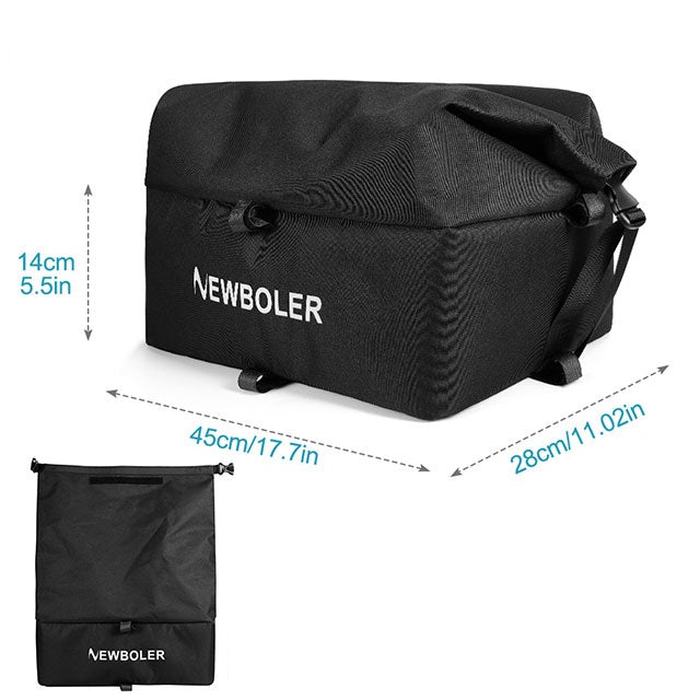 Heavy Duty Rear Bike Basket with Rack Large Metal Carrier